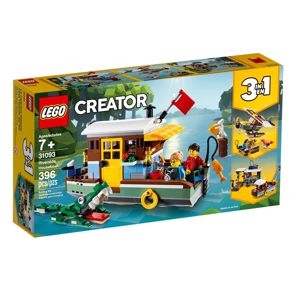 slide 3 of 6, LEGO Creator Riverside Houseboat 31093, 1 ct