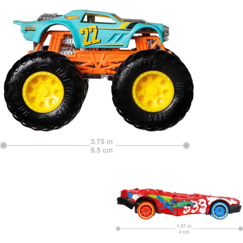 slide 4 of 6, Hot Wheels Monster Trucks Diecast Single Pack - 1:64 Scale, 1 ct