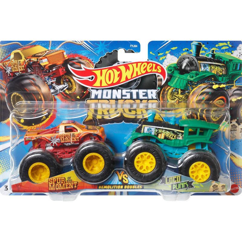 slide 6 of 6, Hot Wheels Monster Trucks Diecast Demolition Doubles 2pk - 1:64 Scale, 2 ct