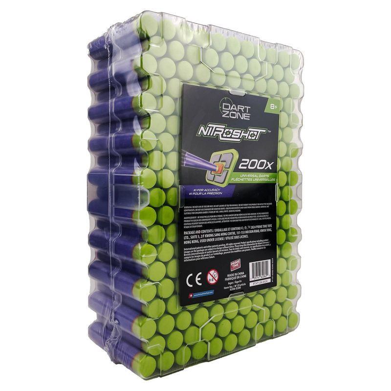 slide 2 of 7, Dart Zone Covert Ops Dart Zone Nitroshot 200-Piece Dart Blaster Refill Pack, 1 ct