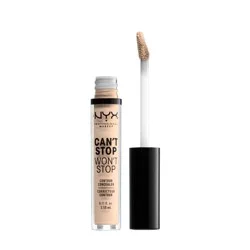 NYX Professional Makeup Can't Stop Won't Stop Contour Concealer - 04 Light Ivory - 0.11 fl oz: Brush-On, Buildable Coverage, Face Application