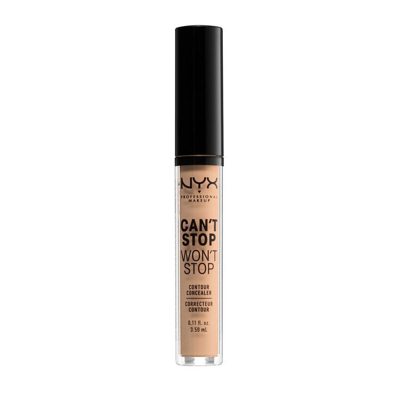 slide 2 of 4, NYX Professional Makeup Can't Stop Won't Stop Contour Concealer - 06 Natural - 0.11 fl oz, 0.11 fl oz