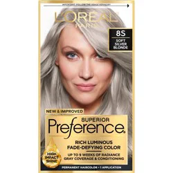 L'Oreal Paris Fade - Defying Color + Shine System Permanent Hair Color - Soft Silver Blonde