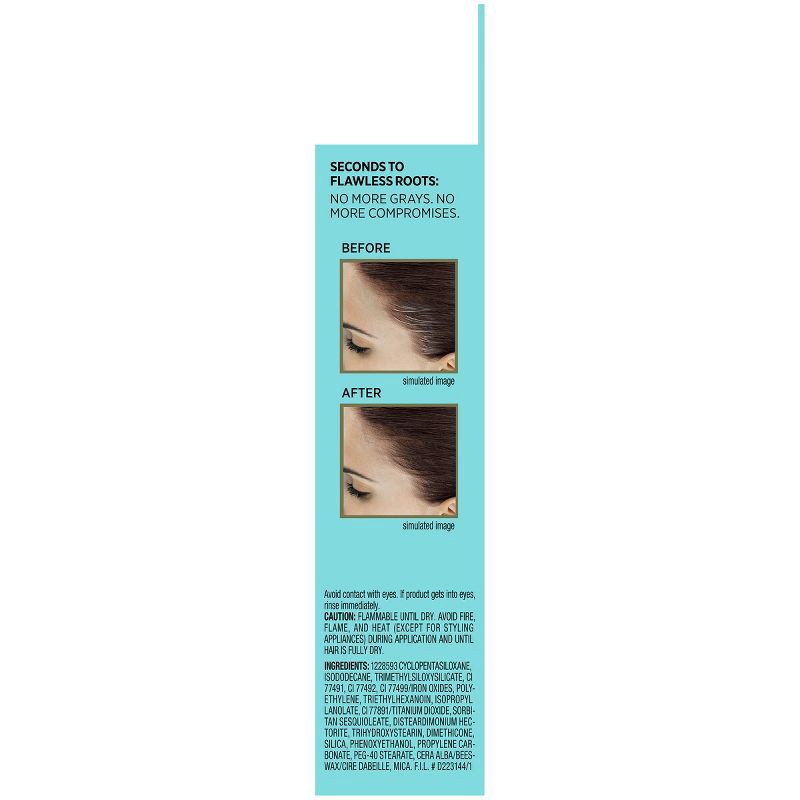 slide 5 of 10, L'Oreal Paris Magic Root Precision Temporary Gray Concealer - Medium Brown - 0.05 fl oz, 0.05 fl oz