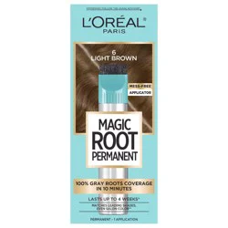 L'Oreal Paris Root Rescue Permanent Hair Color - Light Brown 6: Hair Coloring, All Hair Types, Gel Form, 10 Min Processing Time
