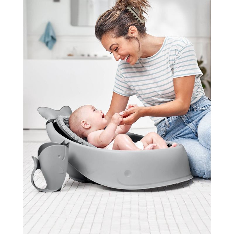 slide 6 of 13, Skip Hop Moby Waterfall Baby Bath Rinser - Gray, 1 ct