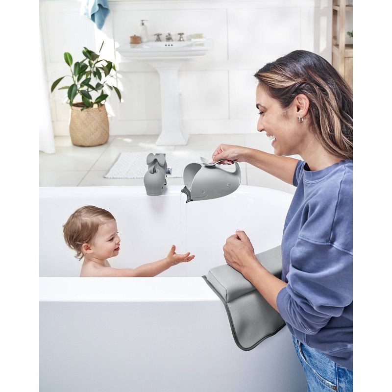 slide 9 of 13, Skip Hop Moby Waterfall Baby Bath Rinser - Gray, 1 ct