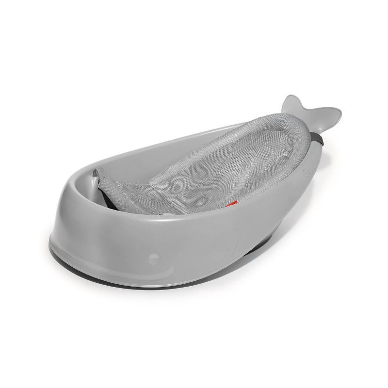 slide 2 of 16, Skip Hop Moby Smart Sling 3-Stage Baby Bath Tub - Gray, 1 ct