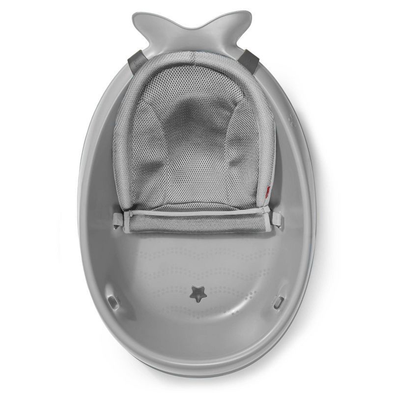 slide 12 of 16, Skip Hop Moby Smart Sling 3-Stage Baby Bath Tub - Gray, 1 ct