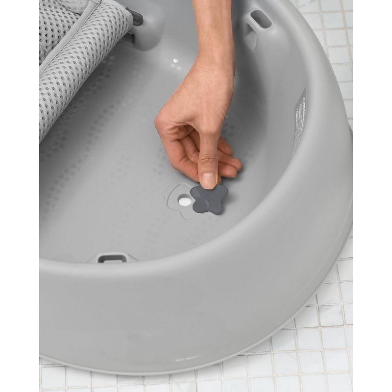 slide 15 of 16, Skip Hop Moby Smart Sling 3-Stage Baby Bath Tub - Gray, 1 ct