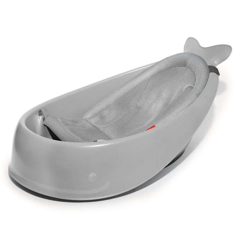 slide 1 of 16, Skip Hop Moby Smart Sling 3-Stage Baby Bath Tub - Gray, 1 ct