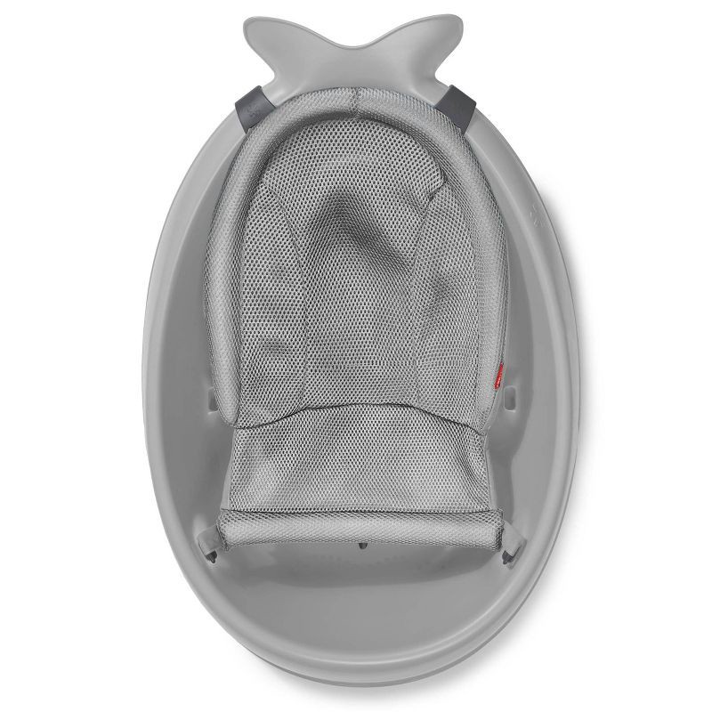 slide 11 of 16, Skip Hop Moby Smart Sling 3-Stage Baby Bath Tub - Gray, 1 ct