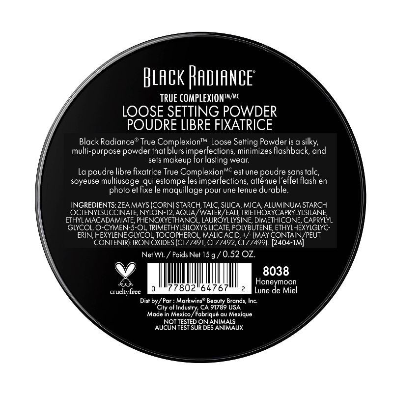 slide 5 of 8, Black Radiance True Complexion Loose Setting Powder - Honey Moon - 0.52oz, 0.52 oz