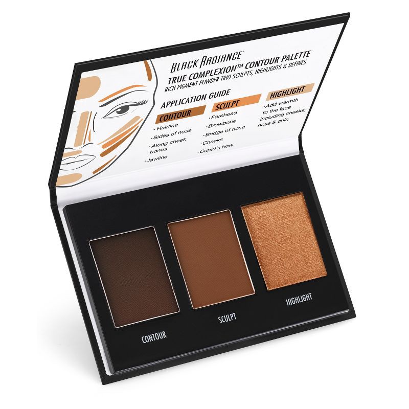 slide 2 of 4, Black Radiance True Complexion Contour Palette - Dark to Deep - 0.38oz, 0.38 oz