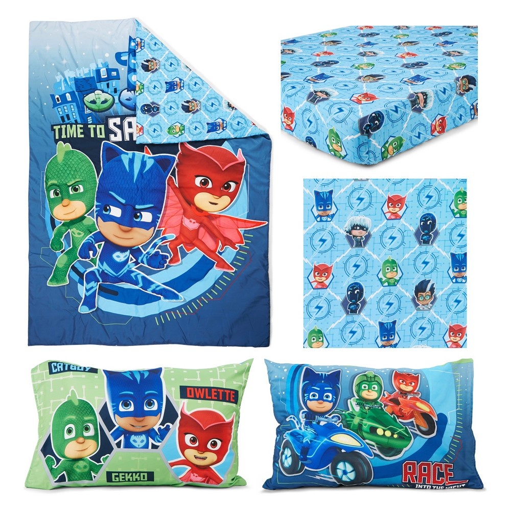 slide 2 of 2, PJ Masks Toddler Bedding Set Blue, 1 ct