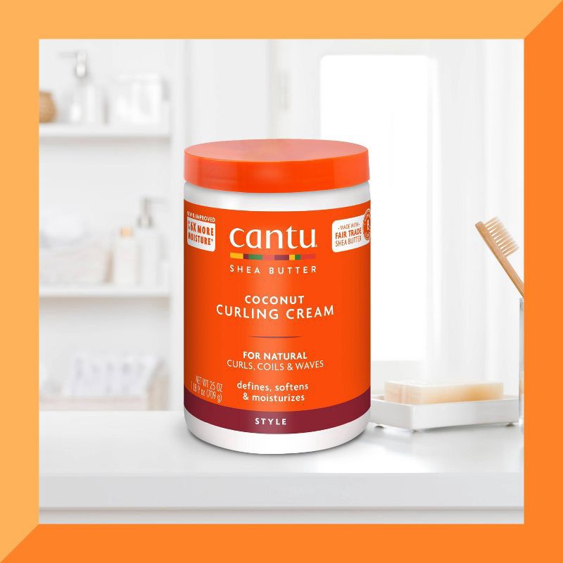 slide 5 of 7, Cantu Natural Hair Coconut Curling Cream with Shea Butter - 25oz, 25 oz