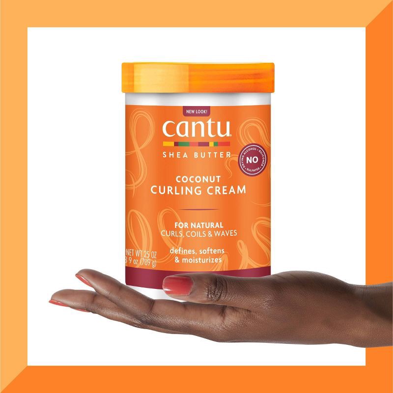 slide 5 of 7, Cantu Natural Hair Coconut Curling Cream with Shea Butter - 25oz, 25 oz