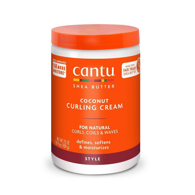 slide 1 of 7, Cantu Natural Hair Coconut Curling Cream with Shea Butter - 25oz, 25 oz