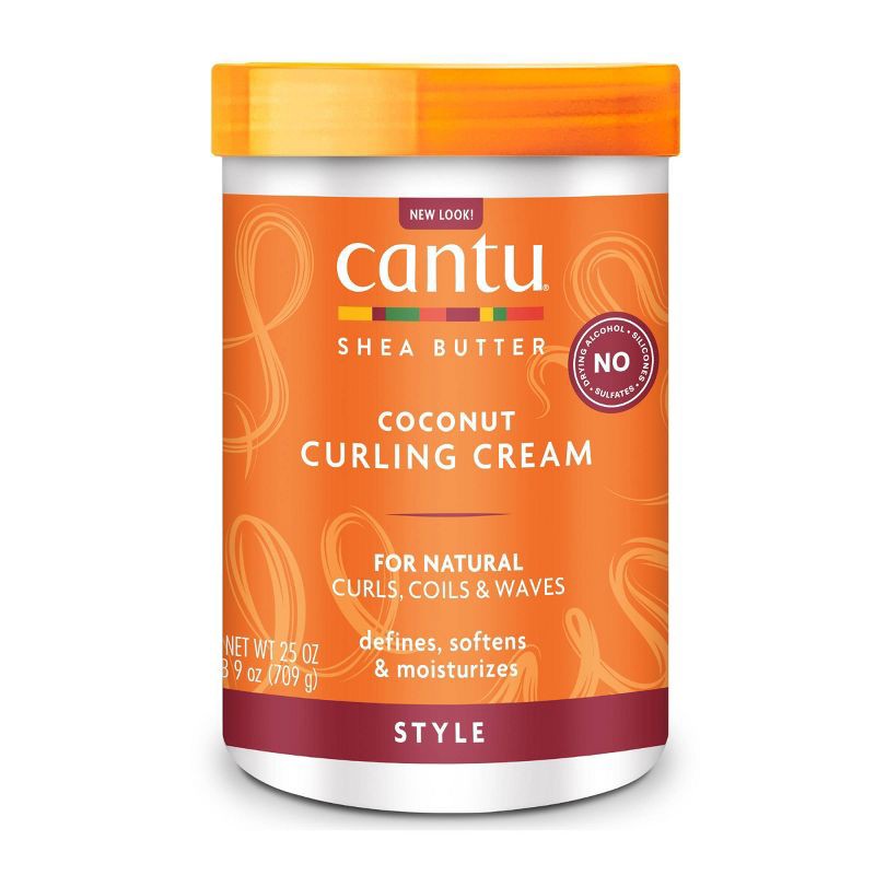 slide 1 of 7, Cantu Natural Hair Coconut Curling Cream with Shea Butter - 25oz, 25 oz