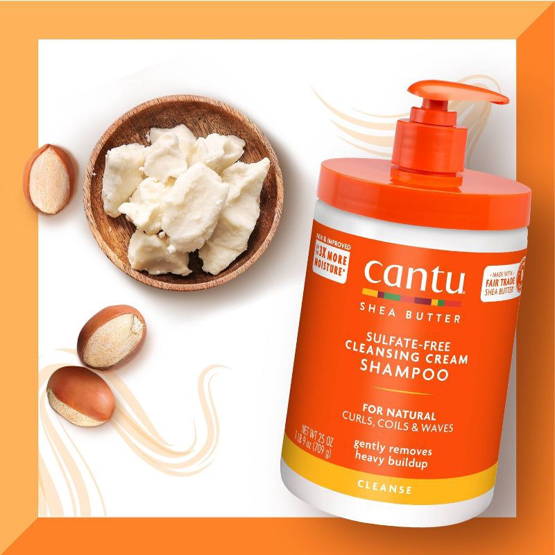 slide 6 of 8, Cantu Shea Butter Natural Hair Cleansing Cream Shampoo - 25 fl oz, 25 oz