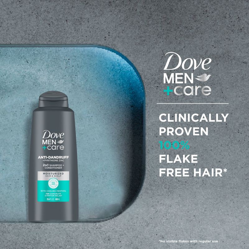 slide 4 of 6, Dove Men+Care 2-in-1 Anti-Dandruff Shampoo and Conditioner - 20.4 fl oz, 20.4 fl oz