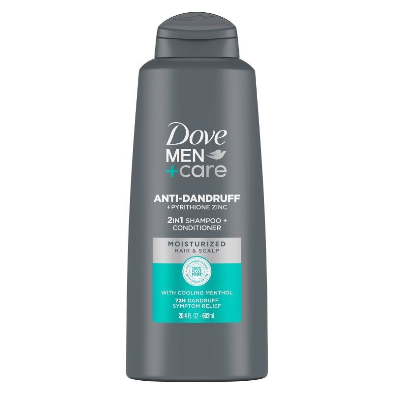 slide 1 of 6, Dove Men+Care 2-in-1 Anti-Dandruff Shampoo and Conditioner - 20.4 fl oz, 20.4 fl oz