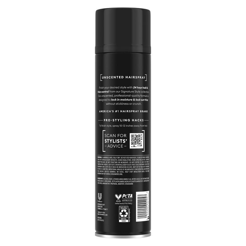 slide 2 of 9, Tresemme Extra Hold Unscented Hairspray for 24-Hour Frizz Control - 11oz, 11 oz