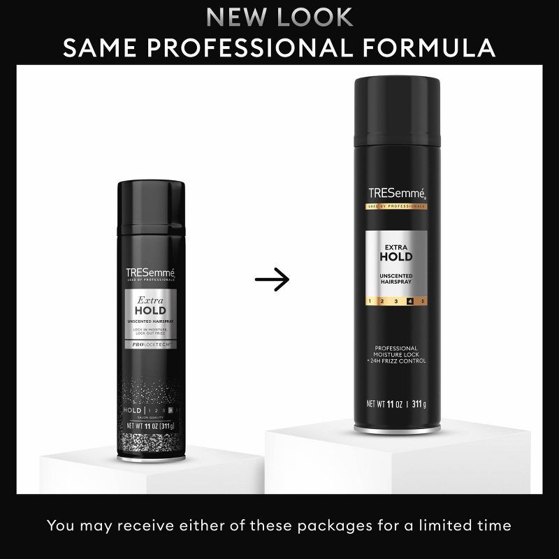 slide 4 of 9, Tresemme Extra Hold Unscented Hairspray for 24-Hour Frizz Control - 11oz, 11 oz