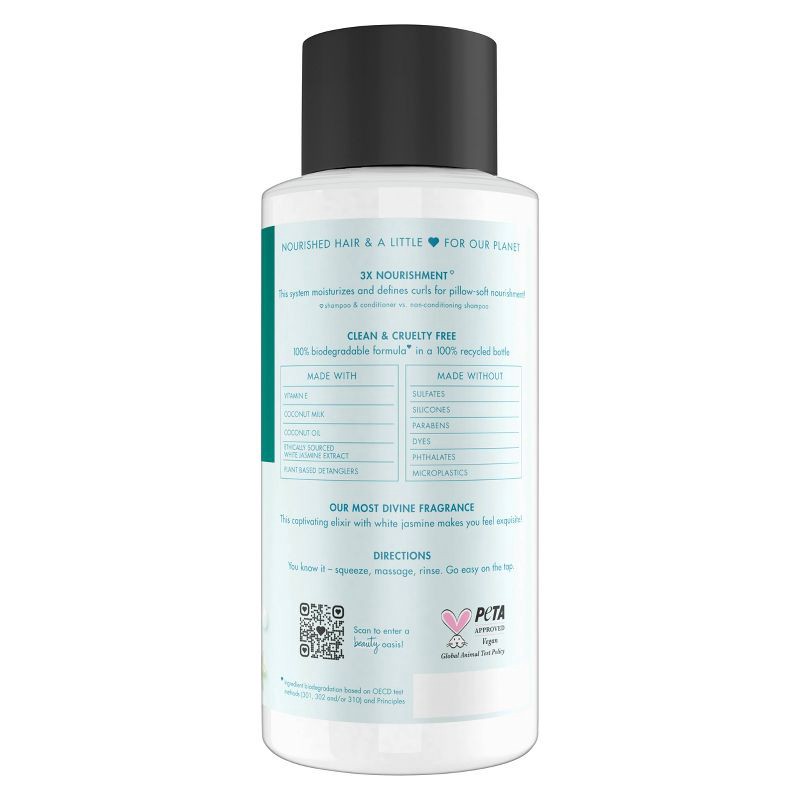 slide 3 of 8, Love Beauty and Planet Coconut Milk and White Jasmine Divine Definition Hair Conditioner - 13.5 fl oz, 13.5 fl oz