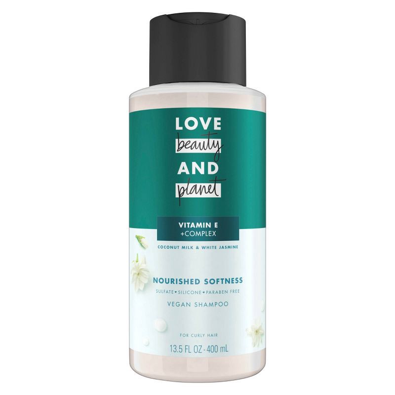 slide 2 of 8, Love Beauty and Planet Coconut Milk and White Jasmine Divine Definition Shampoo - 13.5 fl oz, 13.5 fl oz