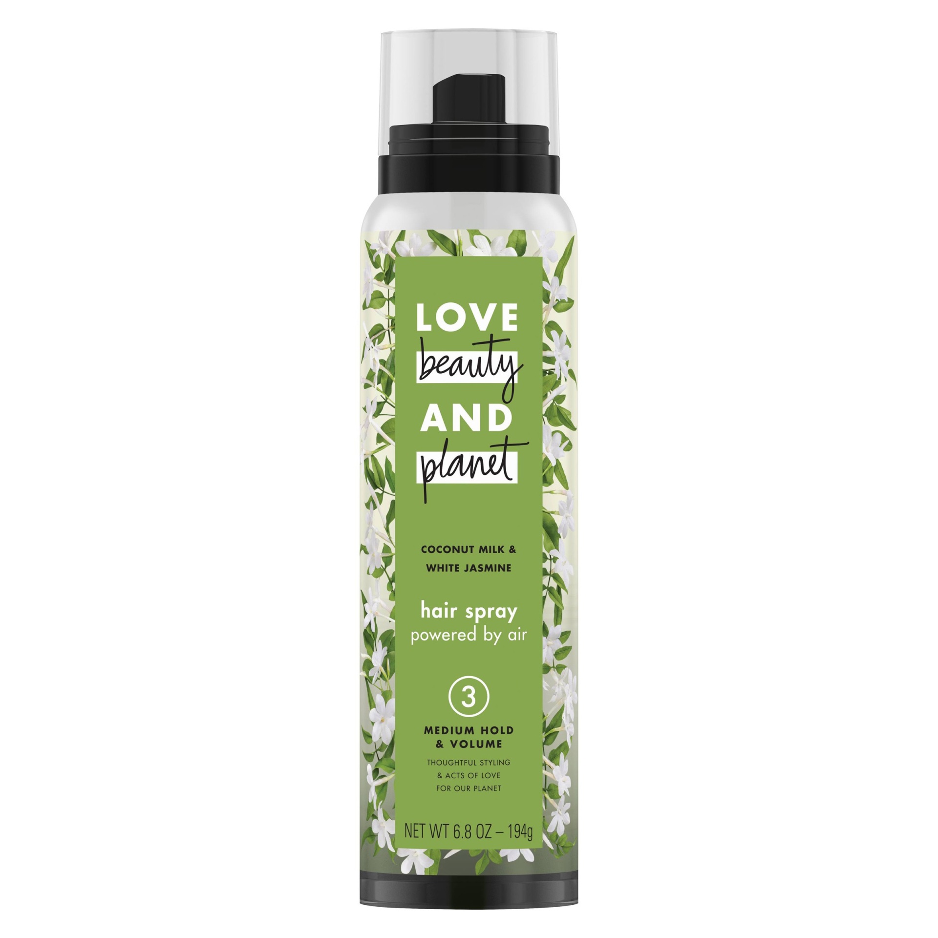 slide 1 of 6, Love Beauty and Planet Coconut Milk & White Jasmine Medium Hold & Volume Hair Spray , 6.7 oz