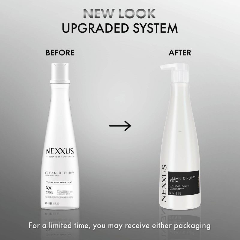 slide 3 of 10, Nexxus Clean & Pure Nourishing Detox Conditioner with Elastin Protein and Marine Minerals - 13.5 fl oz, 13.5 fl oz