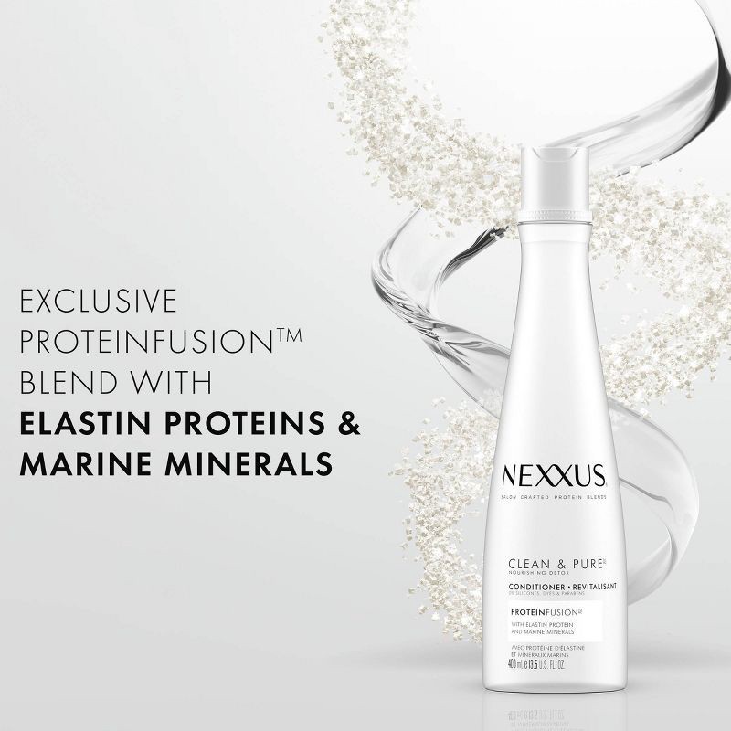slide 7 of 10, Nexxus Clean & Pure Nourishing Detox Conditioner with Elastin Protein and Marine Minerals - 13.5 fl oz, 13.5 fl oz