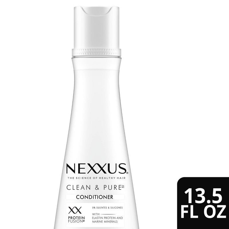 slide 1 of 9, Nexxus Clean and Pure Conditioner Nourished Hair Care with ProteinFusion - 13.5 fl oz, 13.5 fl oz