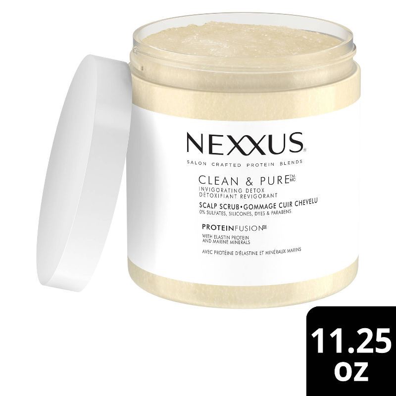 slide 1 of 1, Nexxus Clean & Pure Sulfate-Free Scalp Scrub Exfoliating and Nourishing Hair Treatment - 11.25 fl oz, 11.25 fl oz