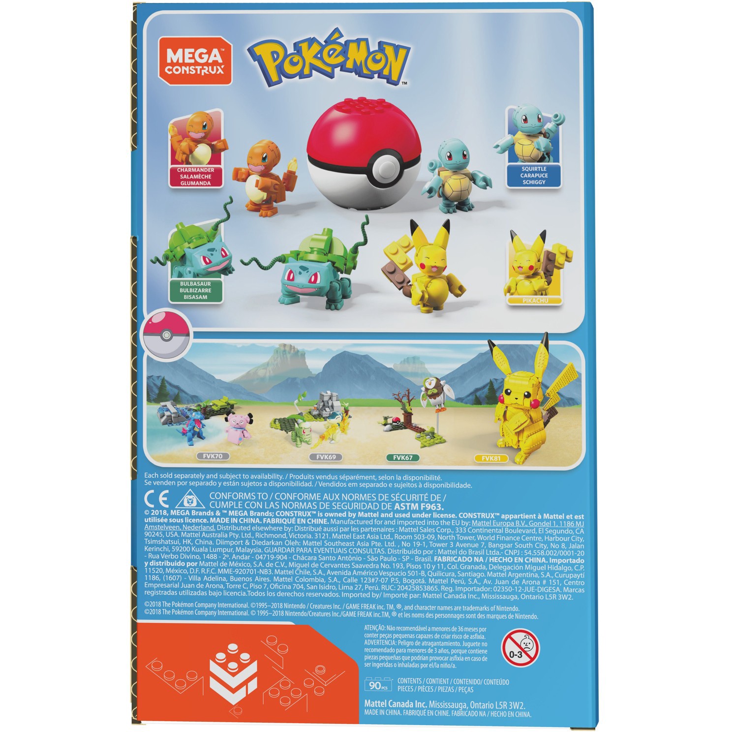 Mega Construx Pokemon Kanto Partners Building Pack 1 ct | Shipt