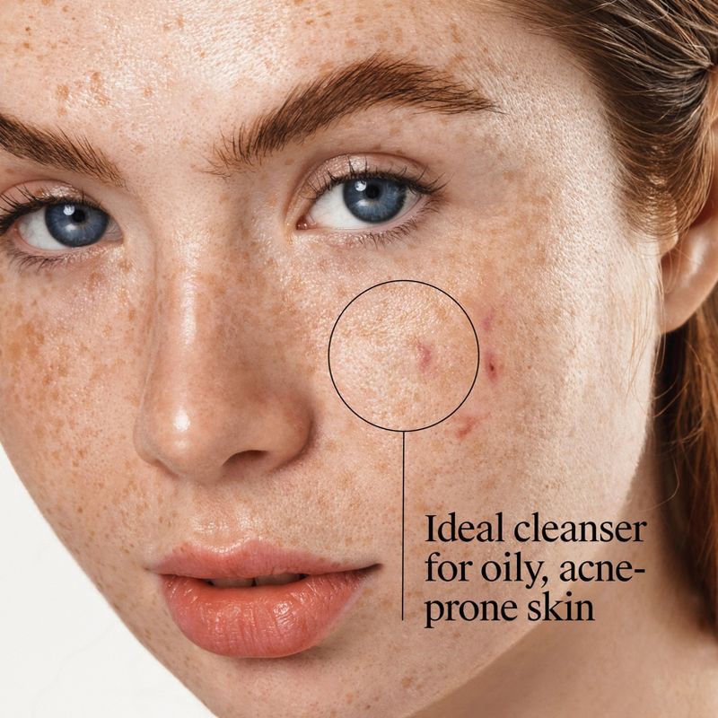 slide 5 of 6, Neutrogena Oil-Free Salicylic Acid Pink Grapefruit Pore Cleansing Acne Face Wash with Vitamin C - 9.1 fl oz, 9.1 fl oz