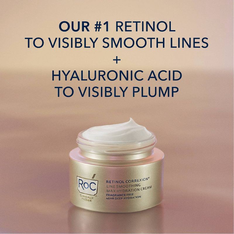 slide 3 of 9, RoC Retinol Correxion Anti-Aging Retinol Moisturizer with Hydrating Hyaluronic Acid Fragrance Free - 1.7oz, 1.7 oz