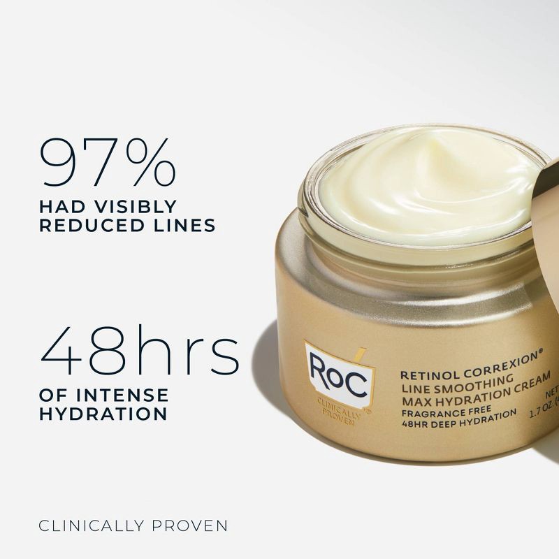 slide 3 of 11, RoC Retinol Correxion Line Smoothing Max Hydration Cream - 1.7oz, 1.7 oz