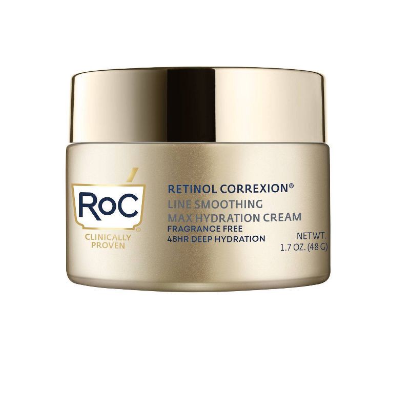 slide 1 of 9, RoC Retinol Correxion Anti-Aging Retinol Moisturizer with Hydrating Hyaluronic Acid Fragrance Free - 1.7oz, 1.7 oz