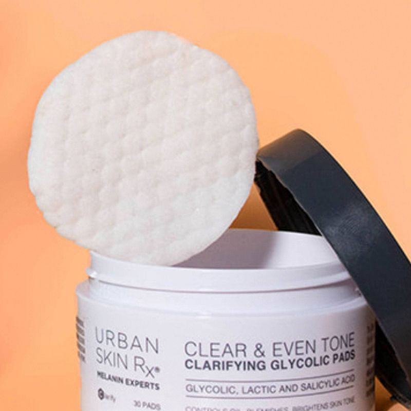 slide 4 of 7, Urban Skin Rx Clear & Even Tone Clarifying Glycolic Face Pads - 30ct, 30 ct