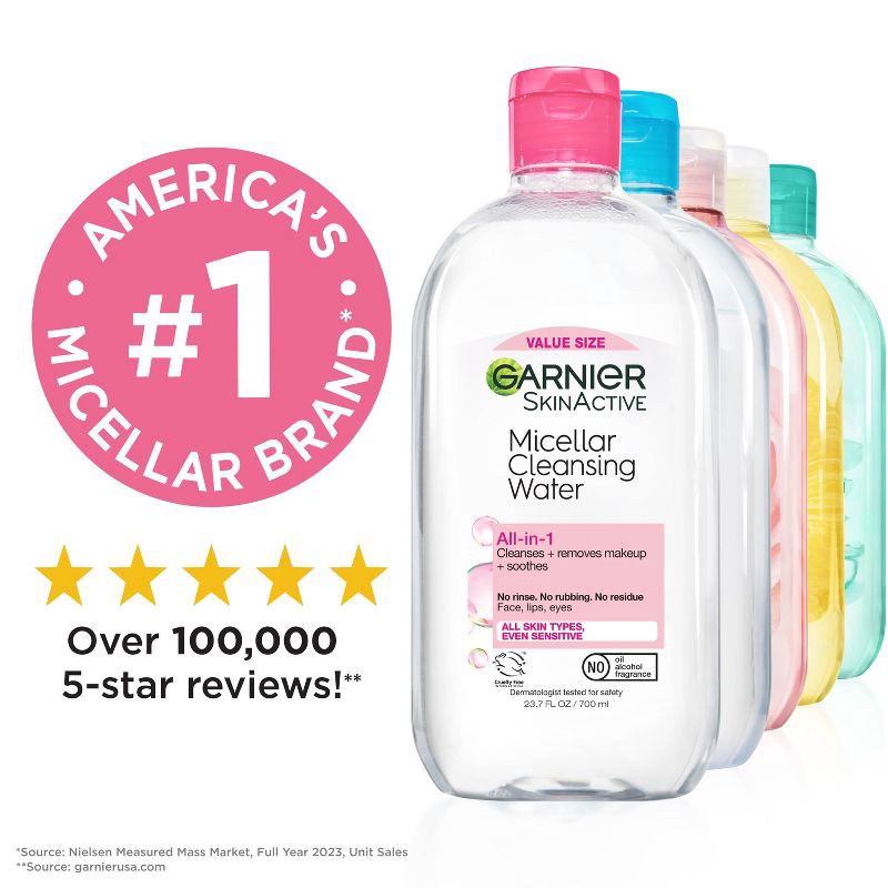 slide 8 of 11, Garnier Micellar Water Hydrating Facial Cleanser & Makeup Remover - Pore Cleansing - 23.7 fl oz, 23.7 fl oz