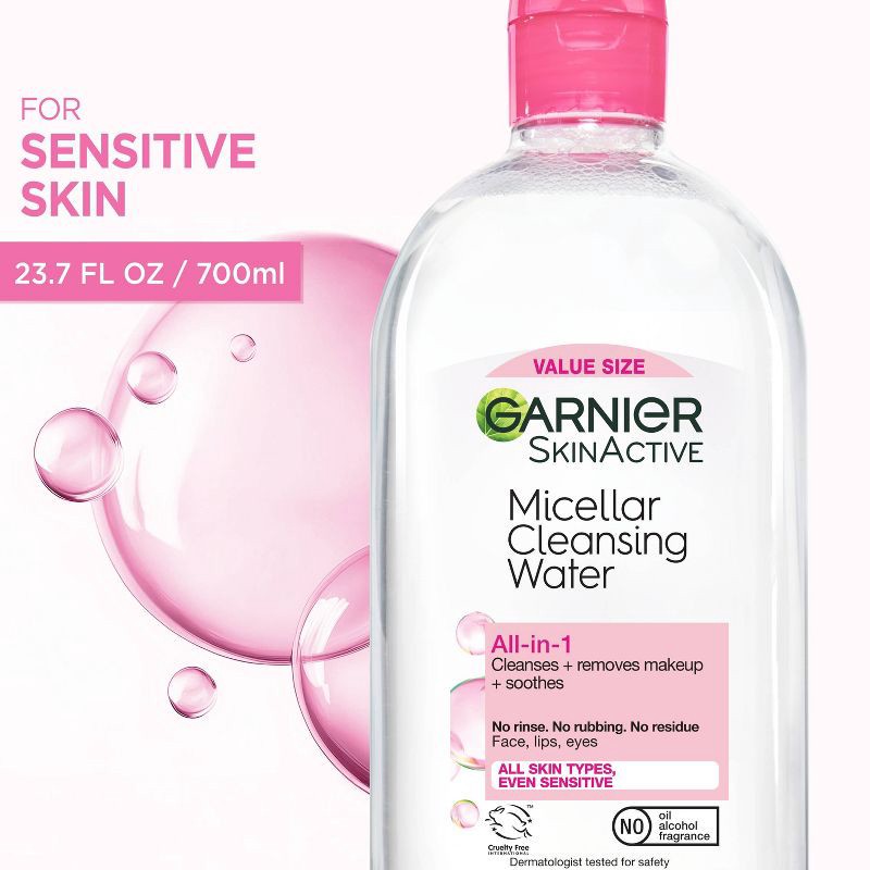 slide 11 of 11, Garnier Micellar Water Hydrating Facial Cleanser & Makeup Remover - Pore Cleansing - 23.7 fl oz, 23.7 fl oz