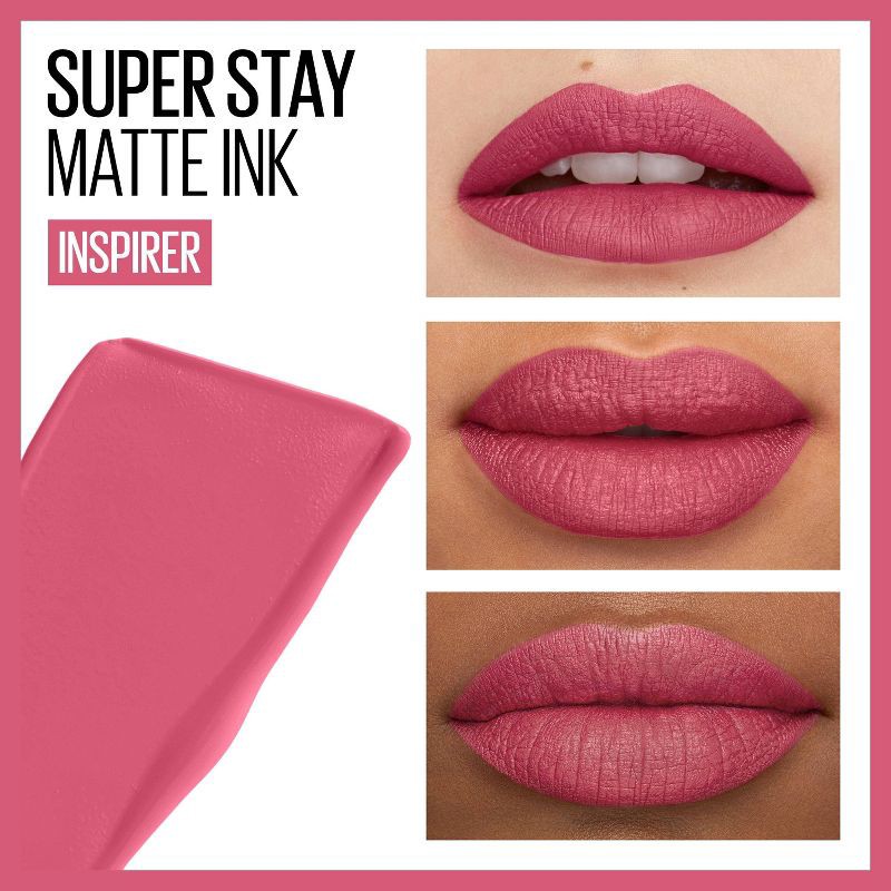 slide 3 of 7, Maybelline Superstay Matte Ink Lip Color - 125 Inspirer - 0.17 fl oz, 0.17 fl oz