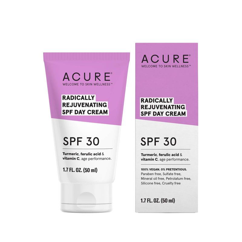 slide 1 of 6, Acure Radically Rejuvenating Day Cream Facial Moisturizers - SPF 30 - 1.7 fl oz, 30 ct; 1.7 fl oz