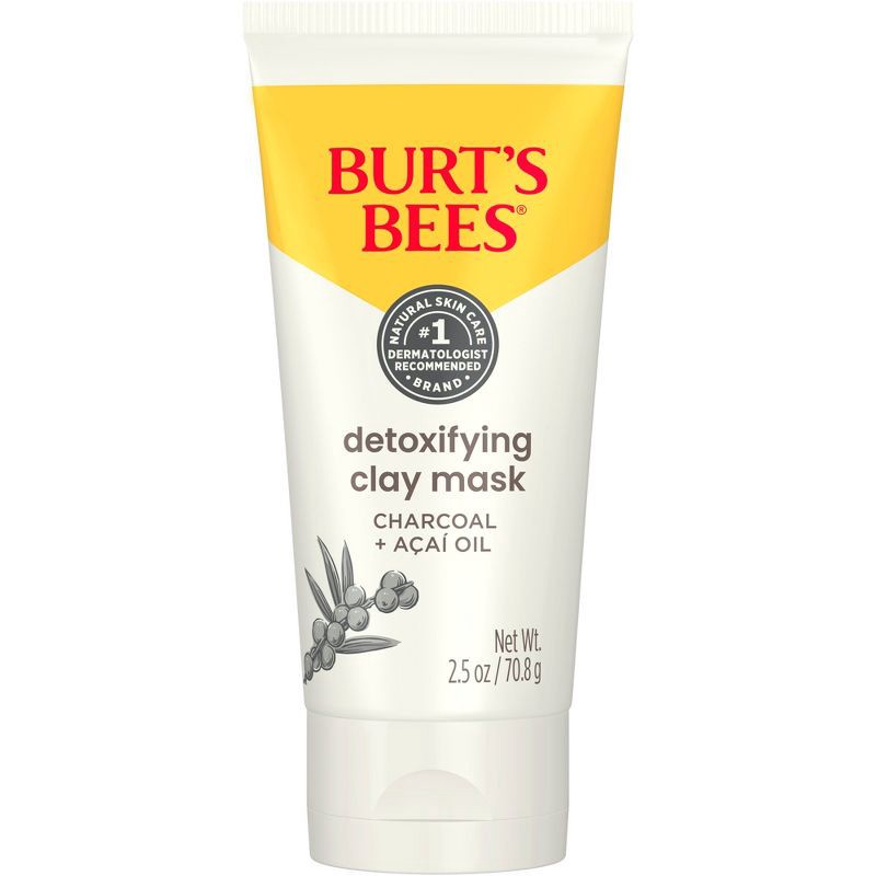 slide 1 of 11, Burt's Bees Detoxifying Clay Face Mask - 2.5oz, 2.5 oz