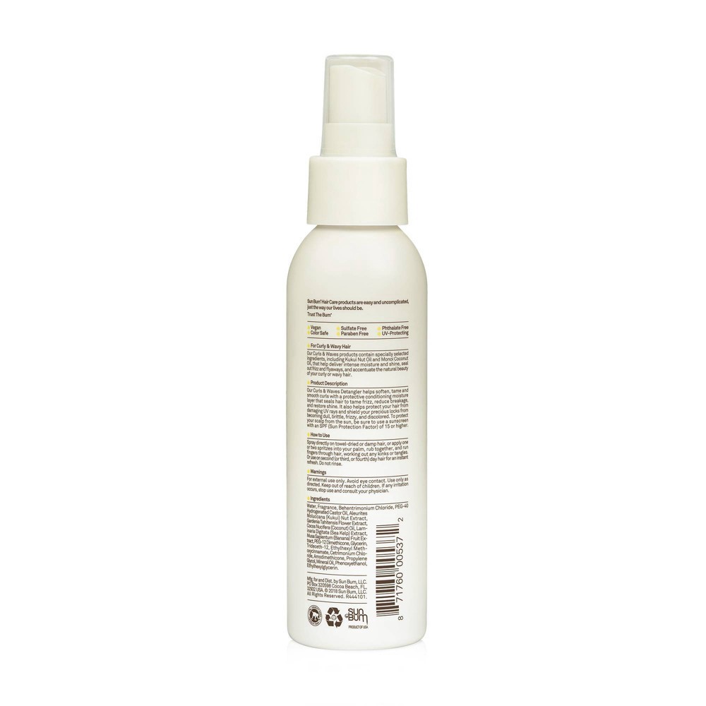 slide 2 of 5, Sun Bum Curls & Waves Hair Detangler - 4 fl oz, 4 fl oz