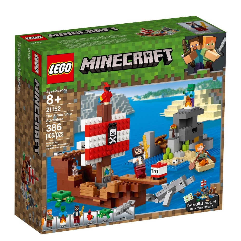 slide 2 of 7, LEGO Minecraft The Pirate Ship Adventure Alex 21152, 1 ct