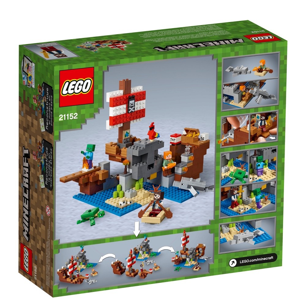 slide 5 of 7, LEGO Minecraft The Pirate Ship Adventure Alex 21152, 1 ct