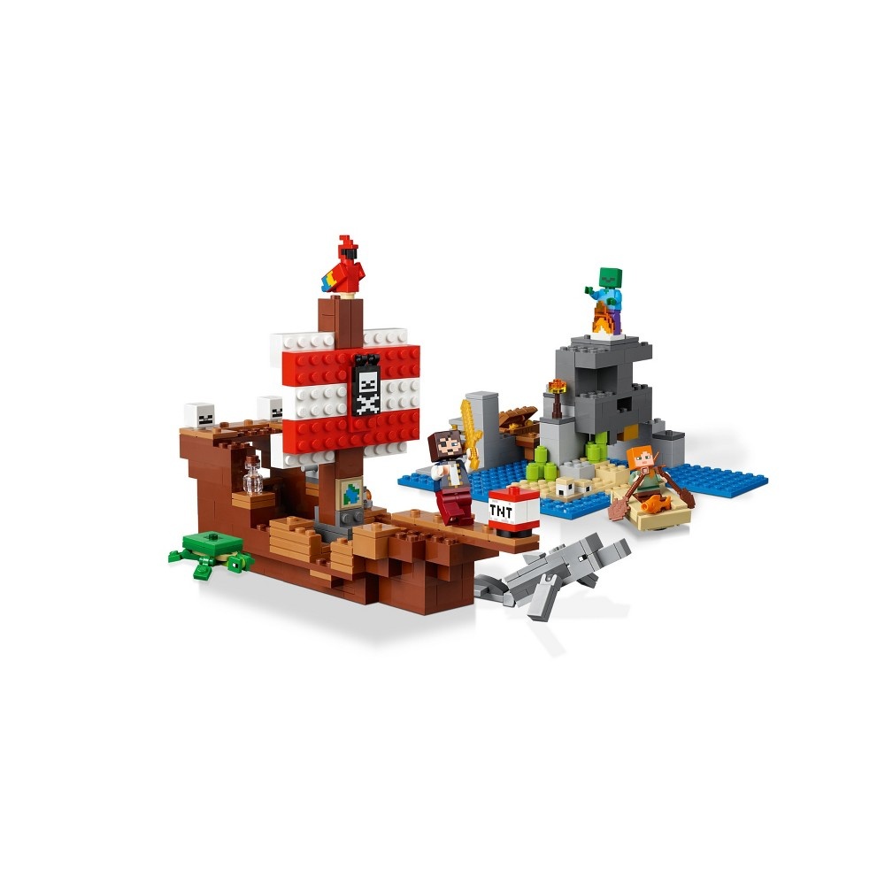 slide 3 of 7, LEGO Minecraft The Pirate Ship Adventure Alex 21152, 1 ct